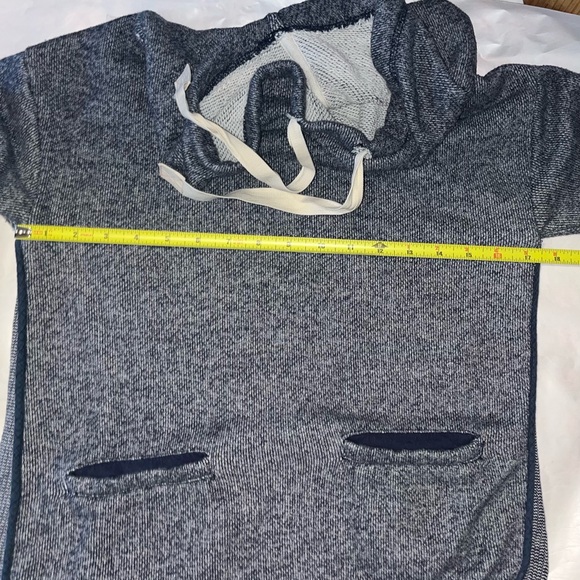 Roxy Navy Blue Snowflake Cowl Neck soft Terry Sweatshirt Top S Small - Picture 15 of 16